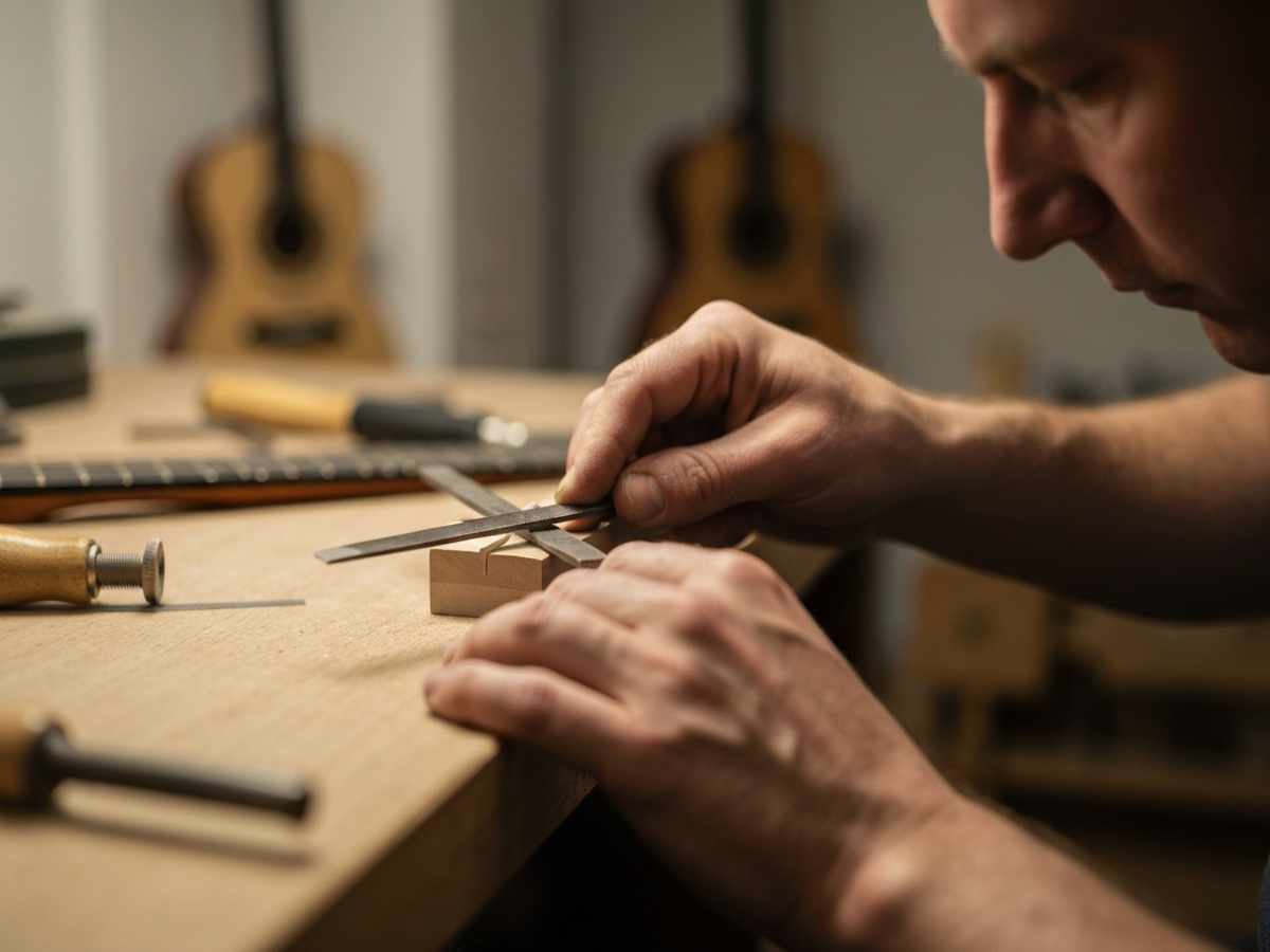 Acoustic guitar tutorial visual