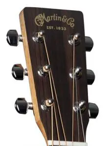 Martin D10e headstock