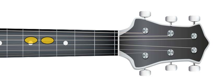 guitar semitone (F# G)