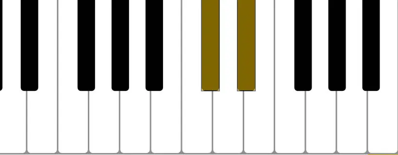 piano tone (C# D#)