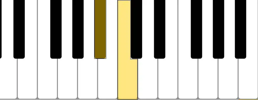 piano tone (Bb C)
